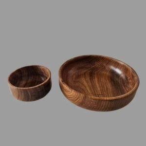 Brown Wooden Chutney Bowl