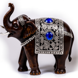 Brown Wooden Elephant