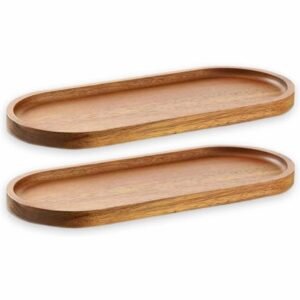 Mango Wood Oval Wooden Serving Platters height 29Cm