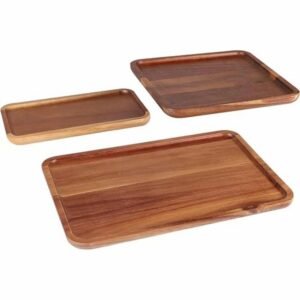 Mango Wooden Square With Round Edge Wooden Serving Platters 29 Cm