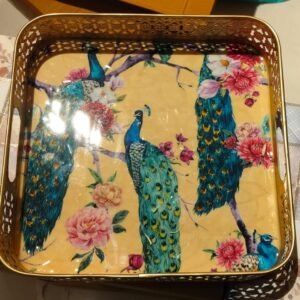 Peacock Design Tray