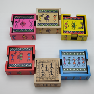 Warli Wooden Coaster