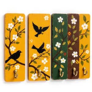 Wooden Hand Painted Key Holders